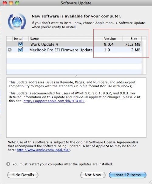 Macbook pro efi firmware update 1.5.1 for mac